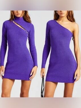 NWT Seroya ‘Oceana Sweater Dress’ longsleeve knit mini